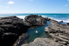 Floating_among_rocks